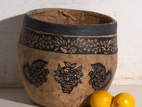 Antiker chinesischer Papier-mâché-Behälter – China, circa 1900 – Dekorative Objekte (photo 2 of 36)