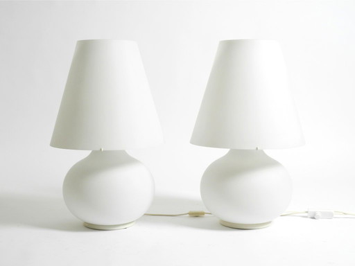 Two large original 1980s Leucos Paralume table lamps, made in Italy | height 73 cm | 28,7"