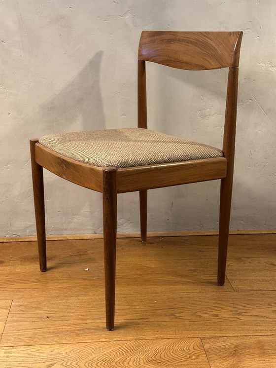 Image 1 of 4 x sedia in legno, vintage 1960, (modellata da) Lübke