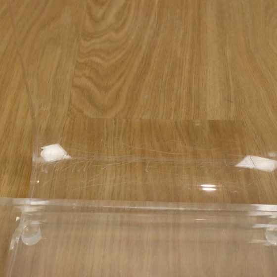 Image 1 of Round Design Coffee Table Lucite