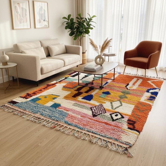 Einzigartiger handgefertigter Berberwollteppich, 200 x 300 cm – Teppiche & Läufer, Wool (photo 2 of 10)