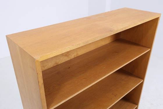 Image 1 of Libreria vintage degli anni '60 | Scaffale di metà secolo in quercia | Scaffale retrò in legno #05-49