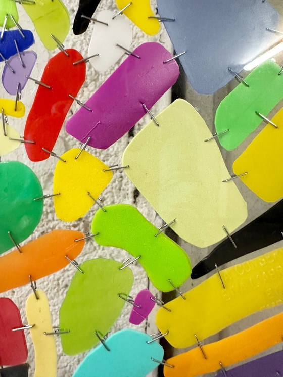 Image 1 of Large expressionist composition on Plexiglas