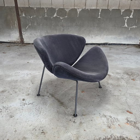 Artifort Orange Slice, Pierre Paulin, Lounge design chair – Armchairs, polished steel, Velvet, Vintage (photo 3 of 15)