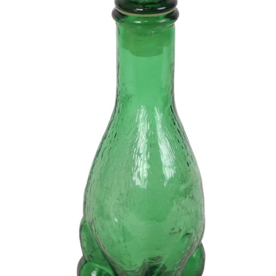 Grande caraffa in vetro verde a forma di gatto, Empoli, Italia, 37 cm – Bicchieri e caraffe, Glass (photo 10 of 15)