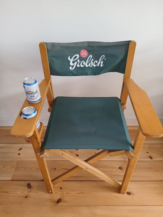 Image 1 of Unieke Grolsch Regiseurstoel 2013-2017 (opklapbaar)