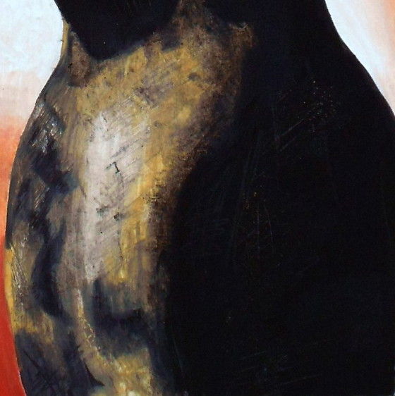 Image 1 of De Egyptische kat (handgeschilderd)