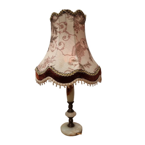 Lampe vintage en marbre onyx