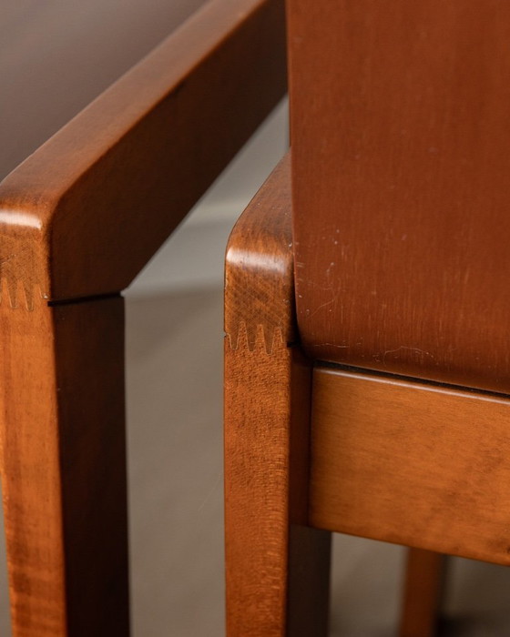 Sillas de comedor italianas de contrachapado, atribuidas a Molteni, años 70, juego de 4 – Molteni&C, Wood (photo 14 of 24)