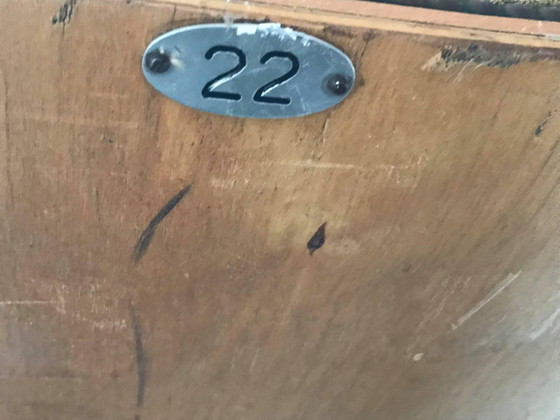 Mid-Century Hungarian 4-Seater Cinema Bench from Szék és Faárúgyár, 1950s, Benches, Beige, Mid Century Modern (photo 8 of 8)