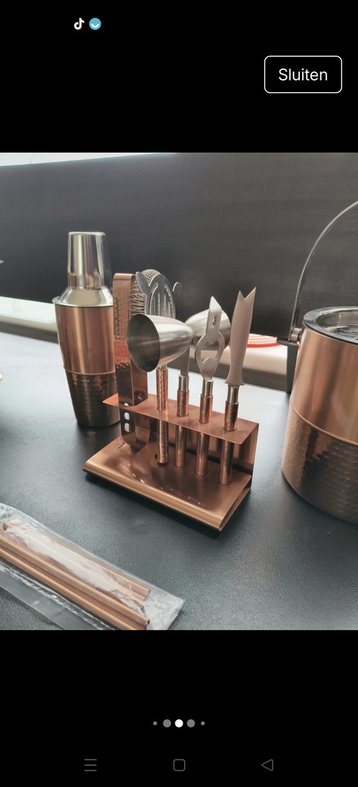 Juego de coctelería o juego de barman exclusivo de Godinger