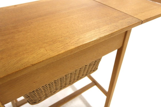 Scandinavian Oak Sewing Table, Sweden, 1960 – Consoles, Wood (photo 13 of 14)