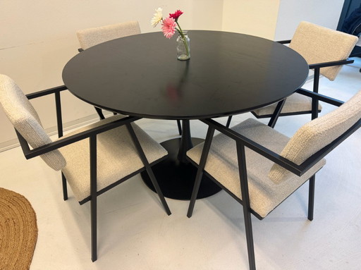 Sedie + tavolo rotondo Aime Te Design: come nuovi!