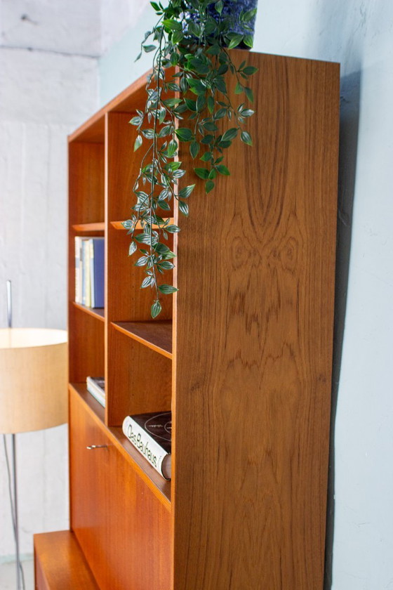 Image 1 of Vintage secretair bureau, dressoir, bijzettafel, teak, Hundevad bureau