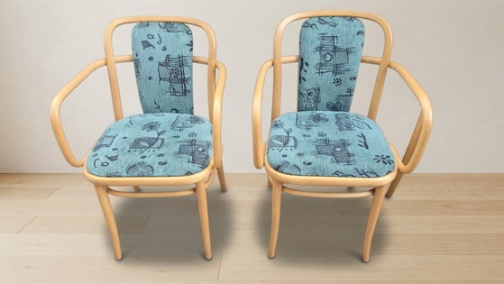 Set aus 6 Sessel A 811 von Josef Hoffmann für TON, Bugholz Buche, Tschechoslowakei, 55 × 50 × 80 Cm – Other (photo 5 of 8)