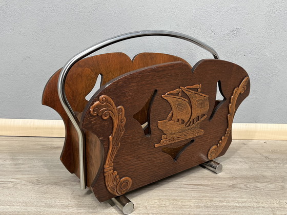 Image 1 of Vintage Magazine Holder