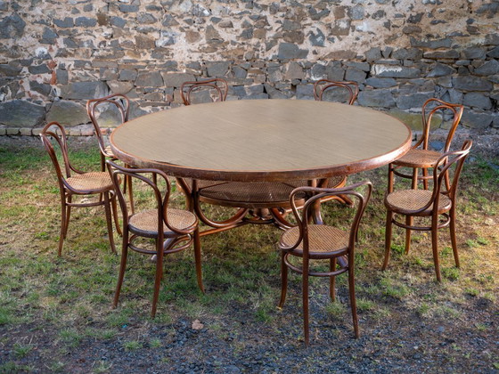 Image 1 of Juego de comedor, Thonet o J. & J. Kohn, década de 1900-1930, Imperio austrohúngaro