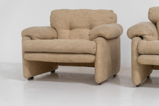 Image 1 of Pair of “Coronado” armchairs by Tobia Scarpa for C&B Italia (Italy, 1970s).