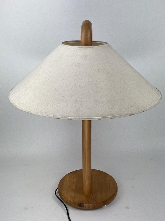 Image 1 of Danish Scandinavian Pine Table Lamp