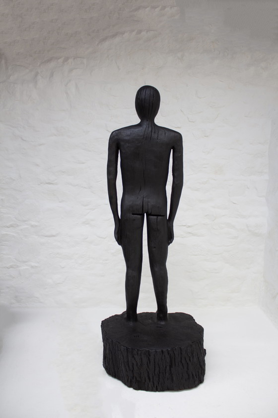 Image 1 of Grande figura in frassino scolpita IV