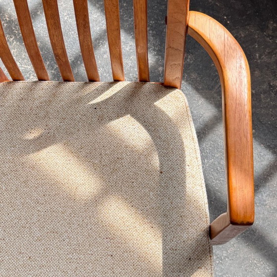 Image 1 of Set of 6 Danish Dining Chairs with 2 Carvers