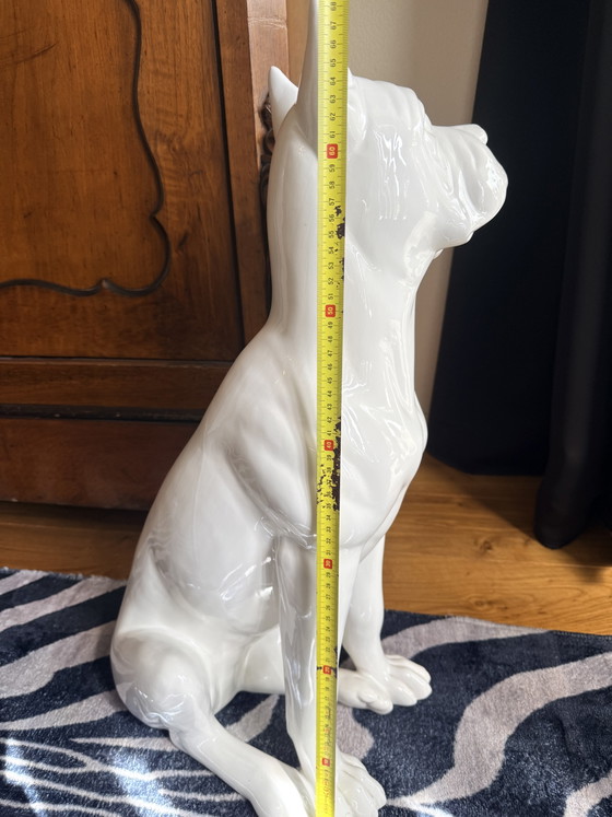 Scultura vintage di cane boxer in porcellana – Bassano, Sculture (photo 2 of 12)