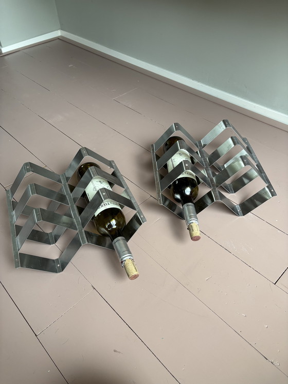 Image 1 of Portabottiglie in acciaio inox per 6 bottiglie