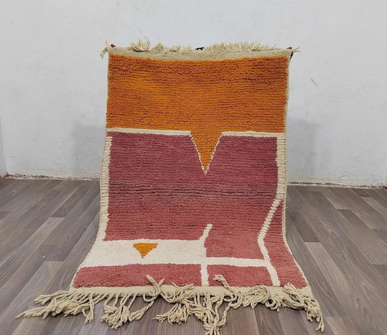 Alfombra bereber tradicional hecha a mano de pura lana de 1,5/2,5 m – Aime Té, Wool (photo 8 of 9)