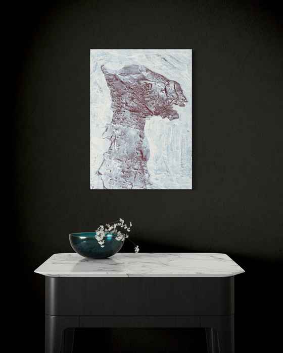 Image 1 of Robert Detheux - Quadro surrealista del 1978 - Il garante