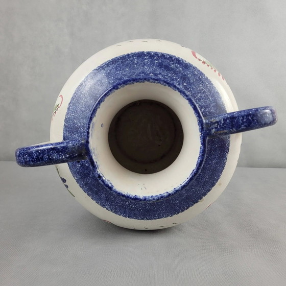 XXL ball vase in Quimper HB earthenware – Porcelain, Vintage (photo 9 of 11)