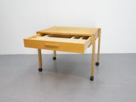 Vintage haberdashery table / oak / drawer basket / Denmark, Dining tables, Mid Century Modern (photo 2 of 5)
