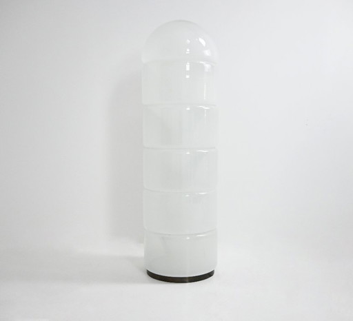 Lampada da terra Sfumato LT316 in vetro di Murano, disegnata da Carlo Nason per Mazzega, anni '70.