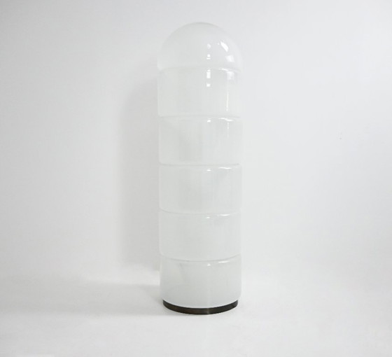 Image 1 of Lampada da terra Sfumato LT316 in vetro di Murano, disegnata da Carlo Nason per Mazzega, anni '70.
