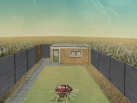 Image 1 of Réclamation (Début) par M. Bollen, technique mixte (aérographe et dessin), Europe occidentale, fin du XXe siècle.