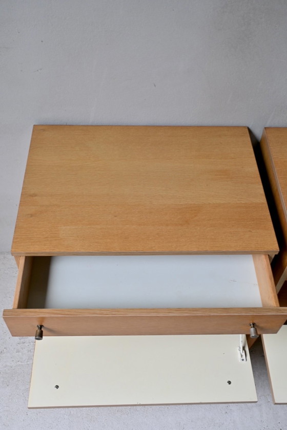 Image 1 of Set vintage di comodini in rovere