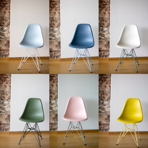 6x Vitra Eames DSR (6 different colors)