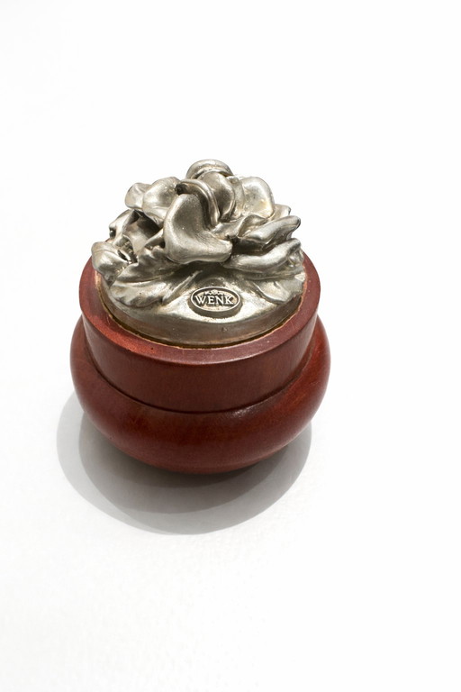 Vintage Silver Overlay Jewelry Box – Rose Motif Trinket Box – Romantic Vanity Deco 