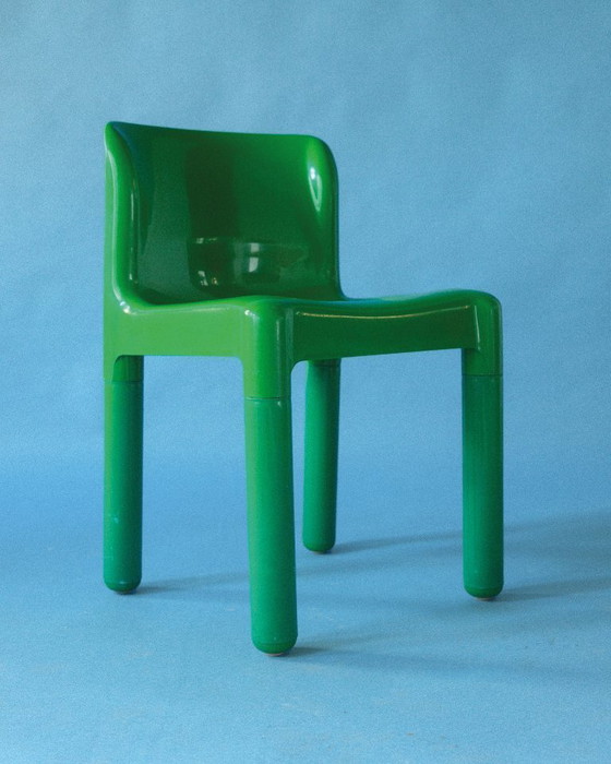Image 1 of Silla 4875 de Carlo Bartoli para Kartell, verde brillante