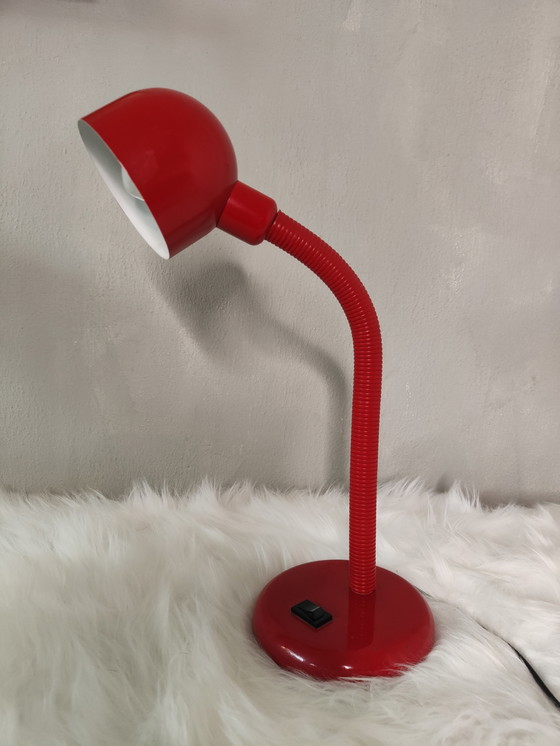 Image 1 of Lampada da tavolo o da scrivania Hema rossa vintage