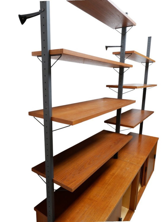 Image 1 of Zweedse Vintage Teak Wandkast Van Olof Pira, Jaren 60