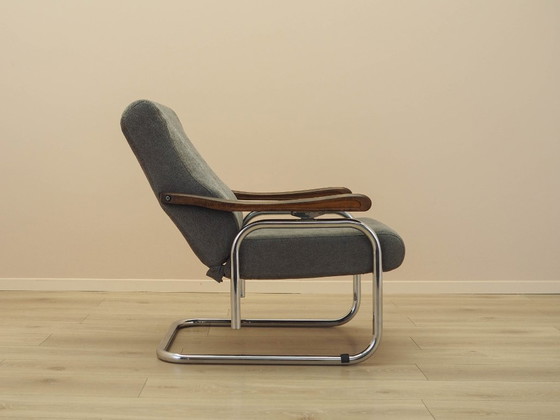 Fauteuil lounge italien avec dossier réglable et accoudoirs en hêtre, années 1970 – Textile, Wood (photo 9 of 20)