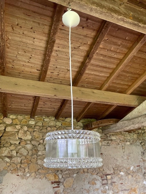  Vintage, Plexiglass pendant lamp 1970s