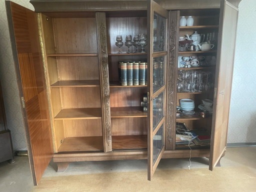 Cabinet Art Déco avec éléments de Chinoiserie