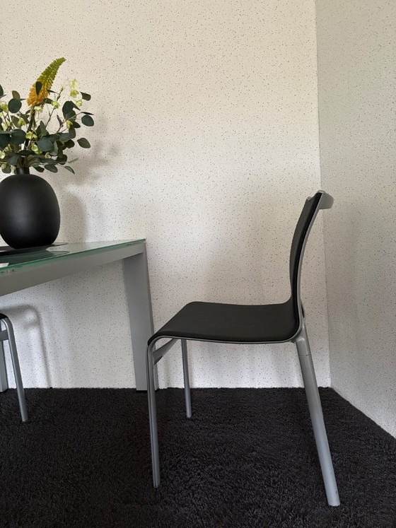 Image 1 of Dining table aluminum base + glass top (190x90x73)