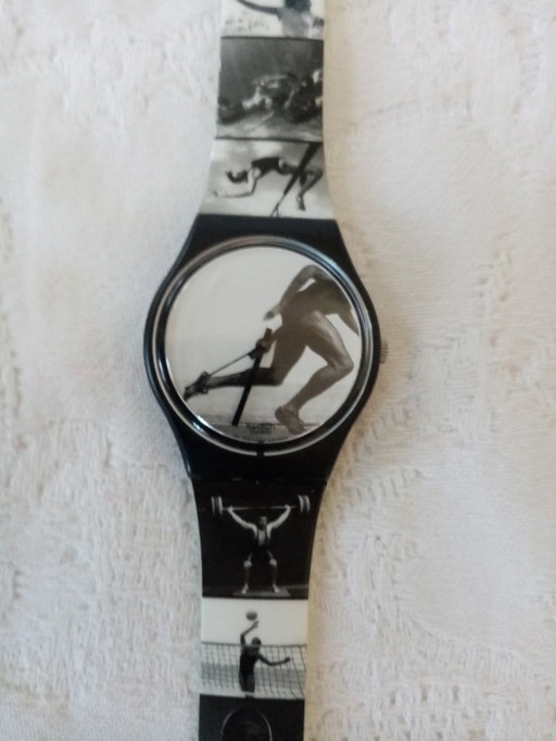 Swatch art watch signed Annie Leibovitz/Swiss quartz Atlanta 1996
