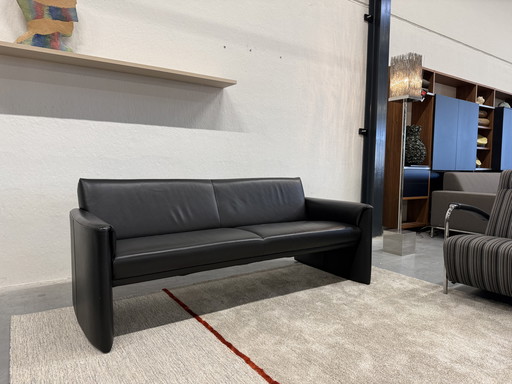 Leolux Evidence Boa Vista Sofa 2.5 Seater Black Leather