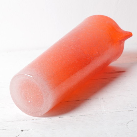Orange Glass Carafe / Vintage Italian Pitcher / Serafino Zani / 2000s – Glass & Decanter (photo 9 of 10)