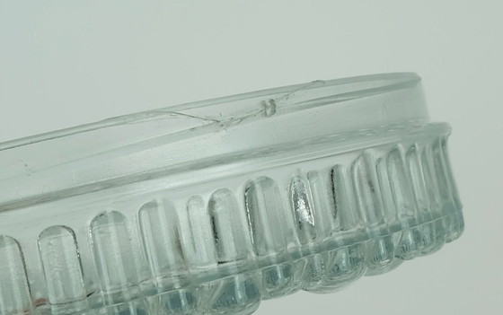 Image 1 of Nr. 2 von 2 - Stab Deckenleuchte Einbau- oder Wandleuchte Modell A 226 Blasenglas Strukturglas 1960er Jahre 70er Jahre