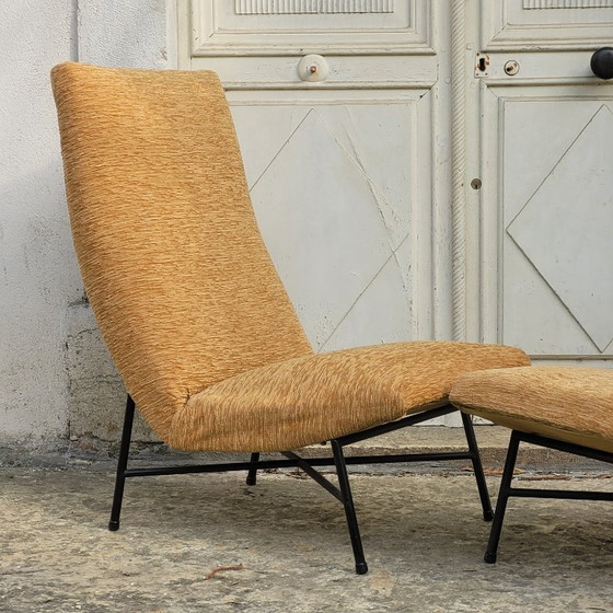 Image 1 of Een paar Geneviève Dangles fauteuils voor Burov