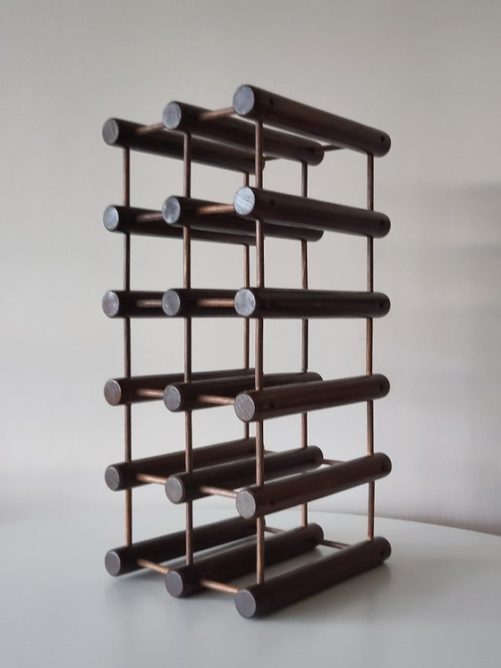 Portabottiglie Vintage Richard Nissen Langaa Denmark – Wood (photo 6 of 13)